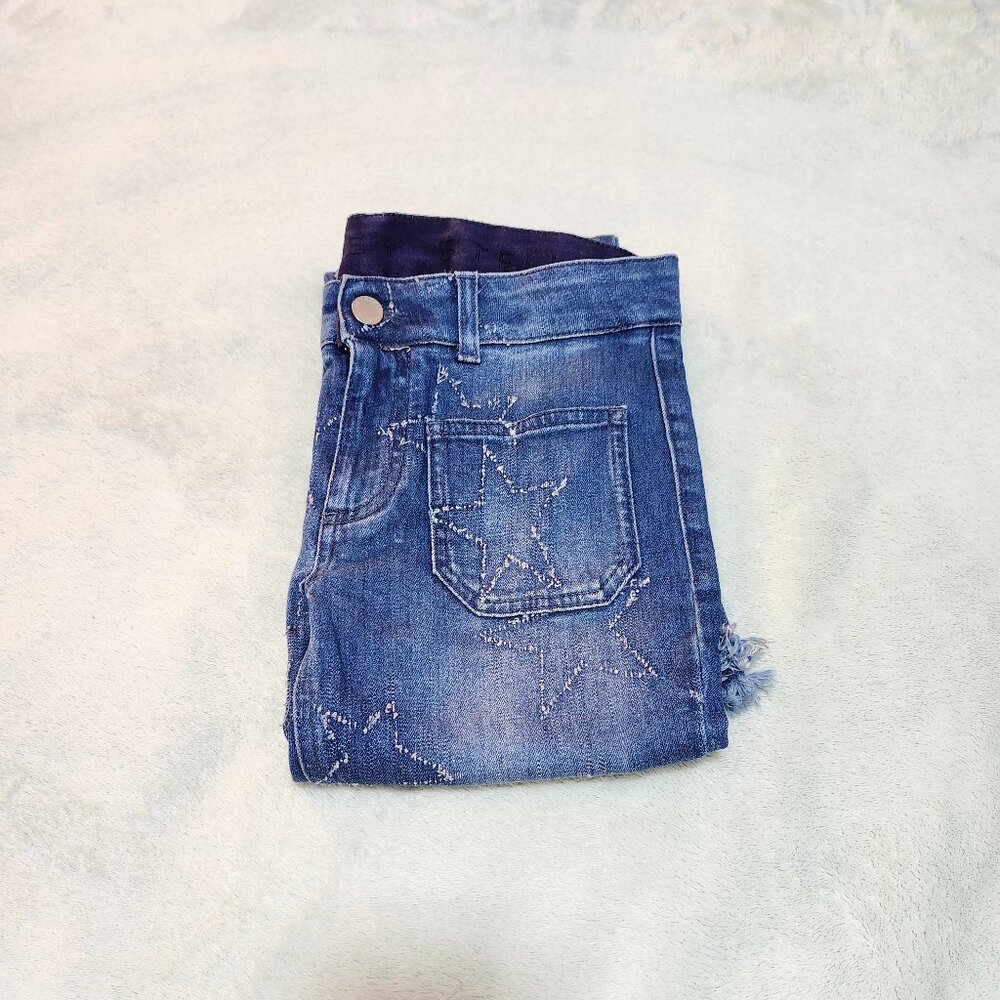 Stella McCartney Blue Washed Denim Star Detail Jeans Size 25